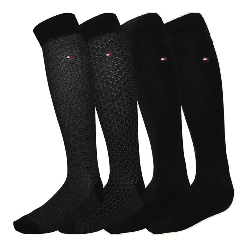 Tommy Hilfiger Men's 4 Pack Gift Box Socks - Black - UK 9-11 Euro 43-46